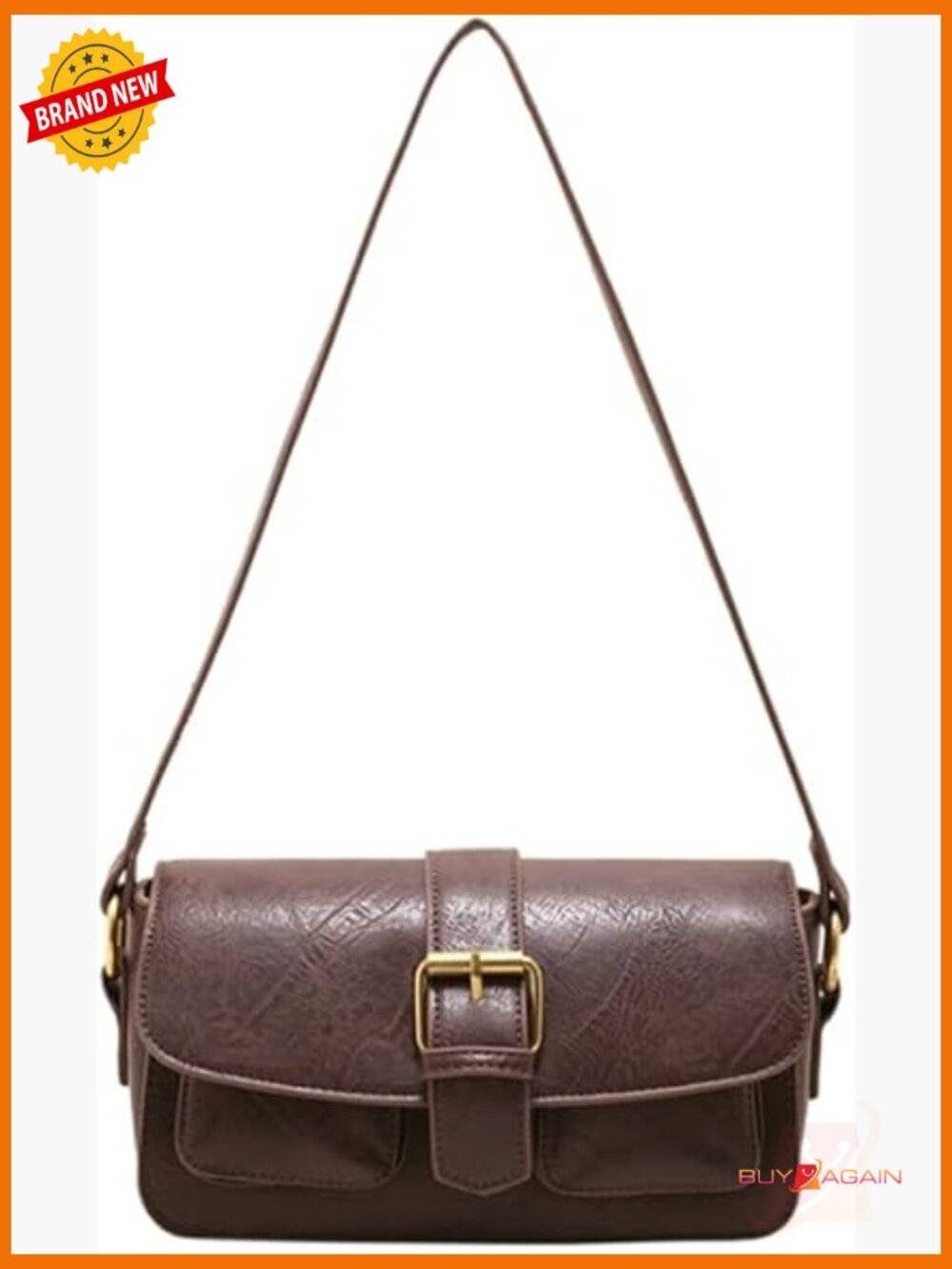 Vintage Hobo Crossbody Purse Vegan Leather Shoulder Bag Clutch Y2K